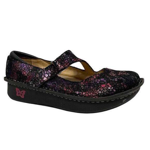 ALEGRIA Dayna Red Metallic Fun Mary Janes 37 - Picture 10 of 10